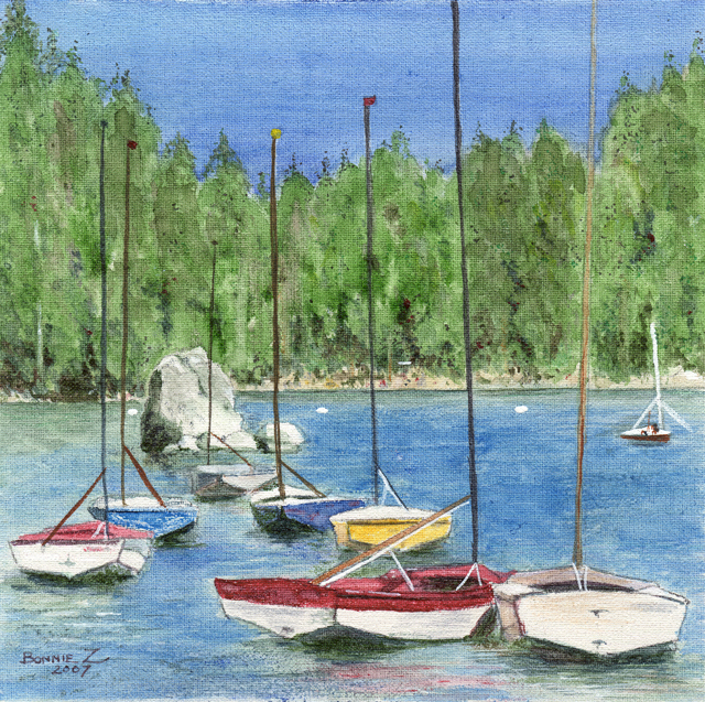 Painting: Pinecrest Sailboats