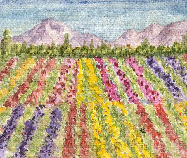 Painting:  Flower Fields